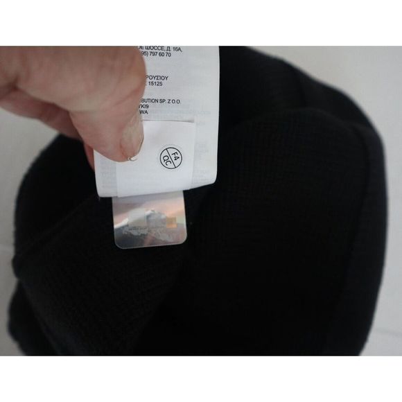 The North Face Unisex O/S Black Bones Recycled Beanie w/Interior Fleece Ear Band - Picture 4 of 4